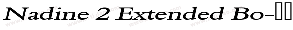Nadine 2 Extended Bo字体转换